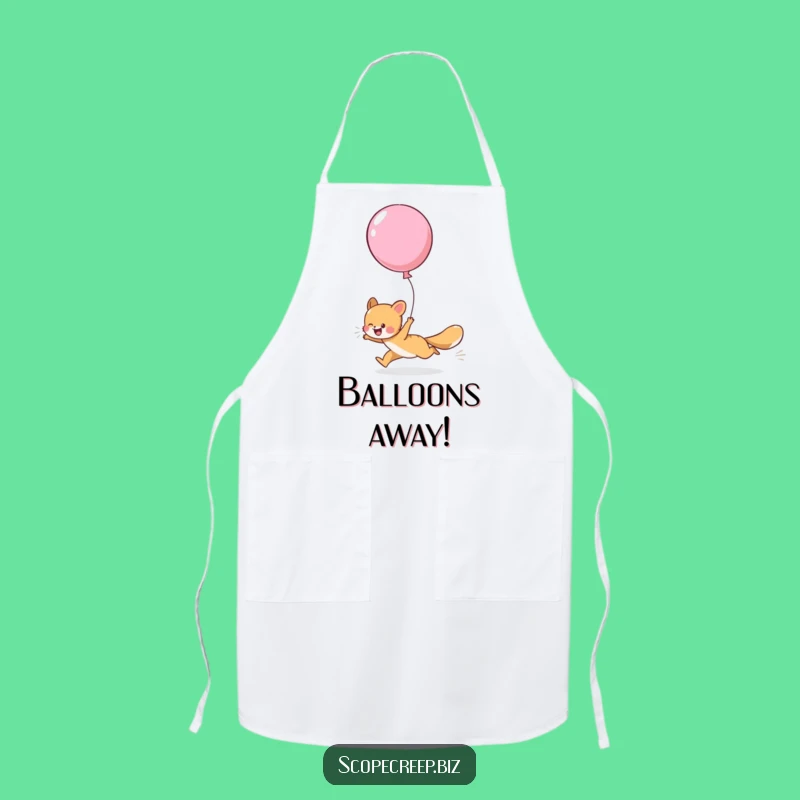 Funny Animal Balloon Chef Apron: Hilarious Gift for Playful Cooks