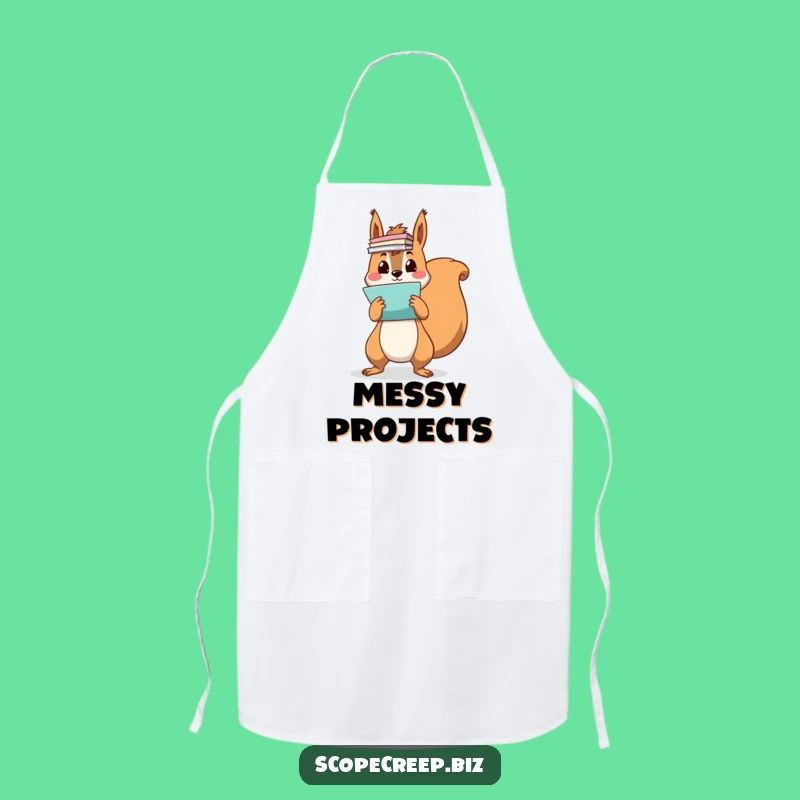 Funny Squirrel Chef Apron: Hilarious Kitchen Helper for Messy Cooks