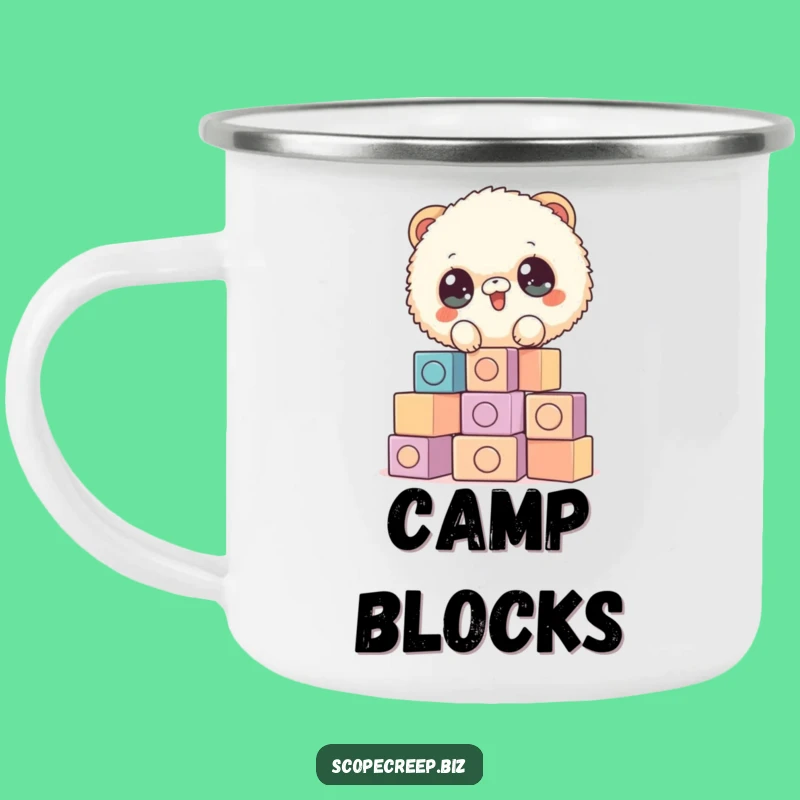 Funny Fluffy Animal Camping Mug: Cozy Stacking Adventures Outdoors