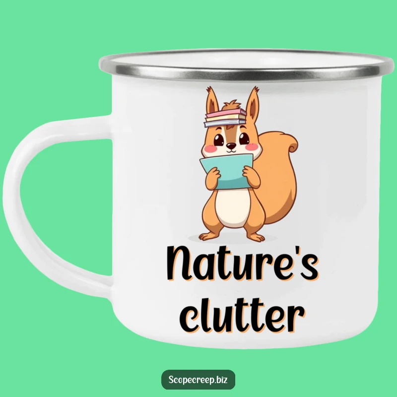 Funny Squirrel Campfire Mug: Hilarious Outdoor Companion for Coffee Lovers