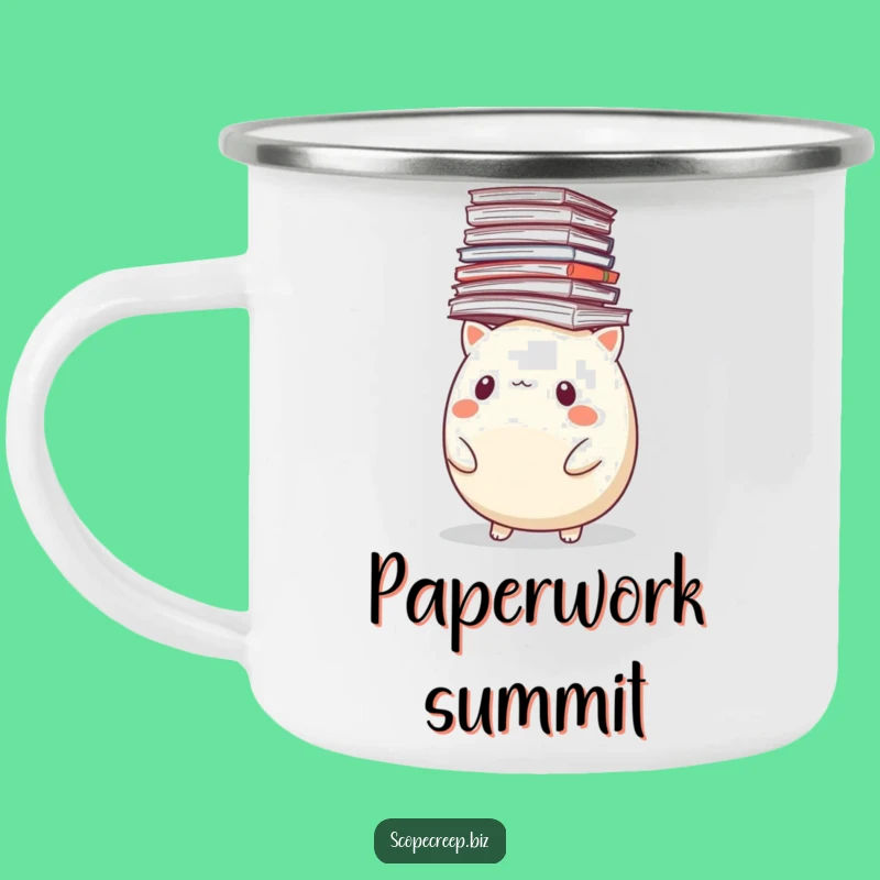 Funny Animal Paper Camp Mug: Hilarious Outdoor Gift for Adventure Lovers