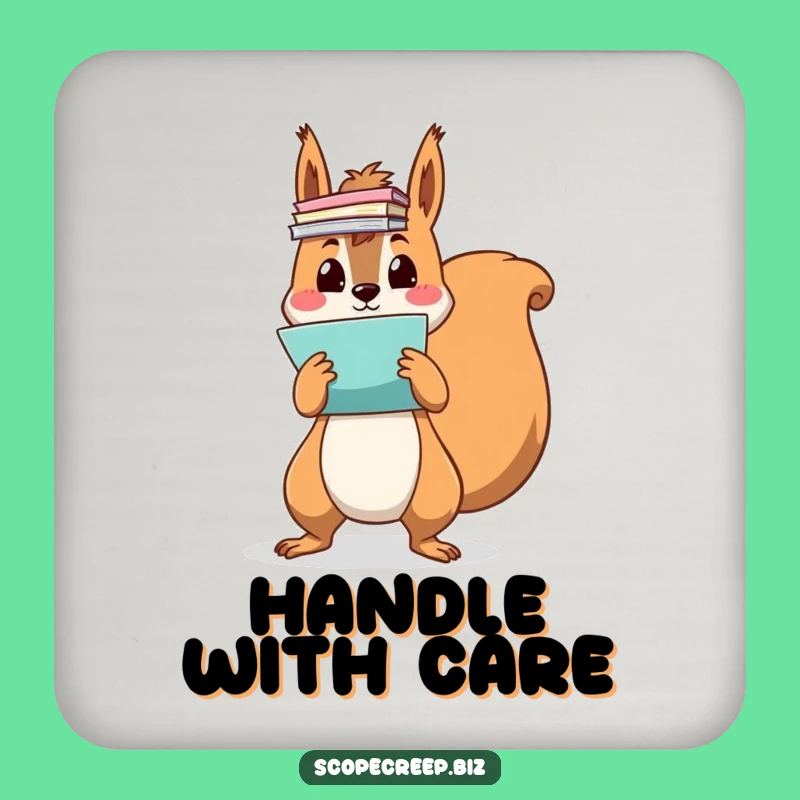 Funny Squirrel Desk Coaster: Hilarious Protection for Your Surfaces