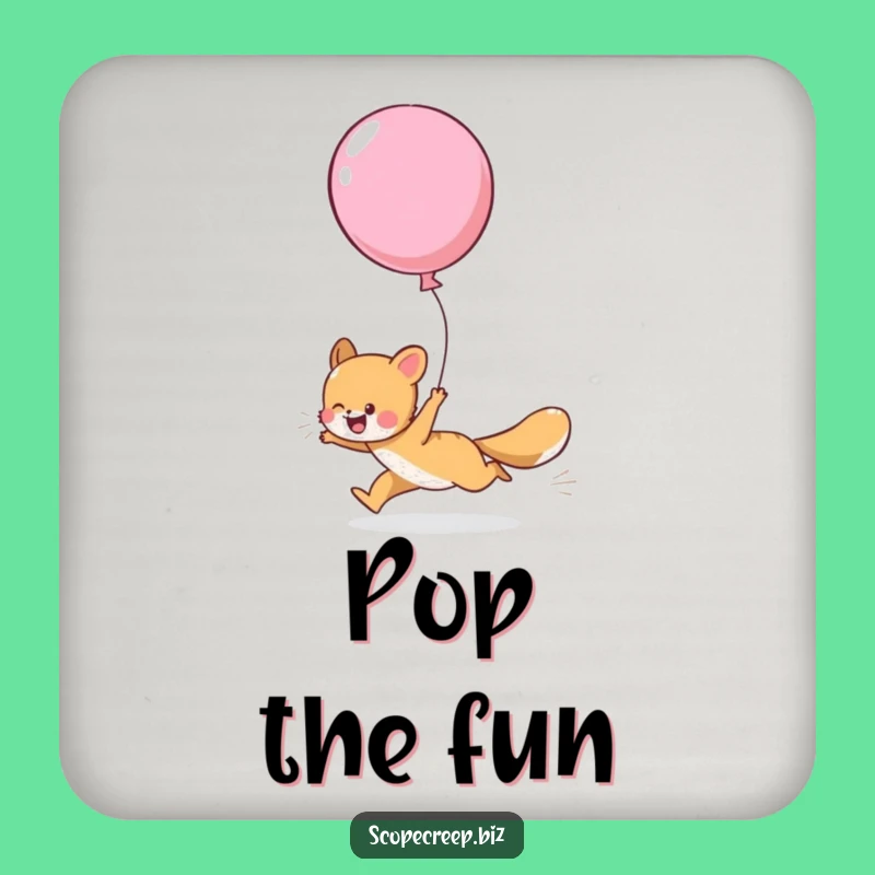 Funny Animal Balloon Coaster: Hilarious Gift to Protect Surfaces with Playfulness