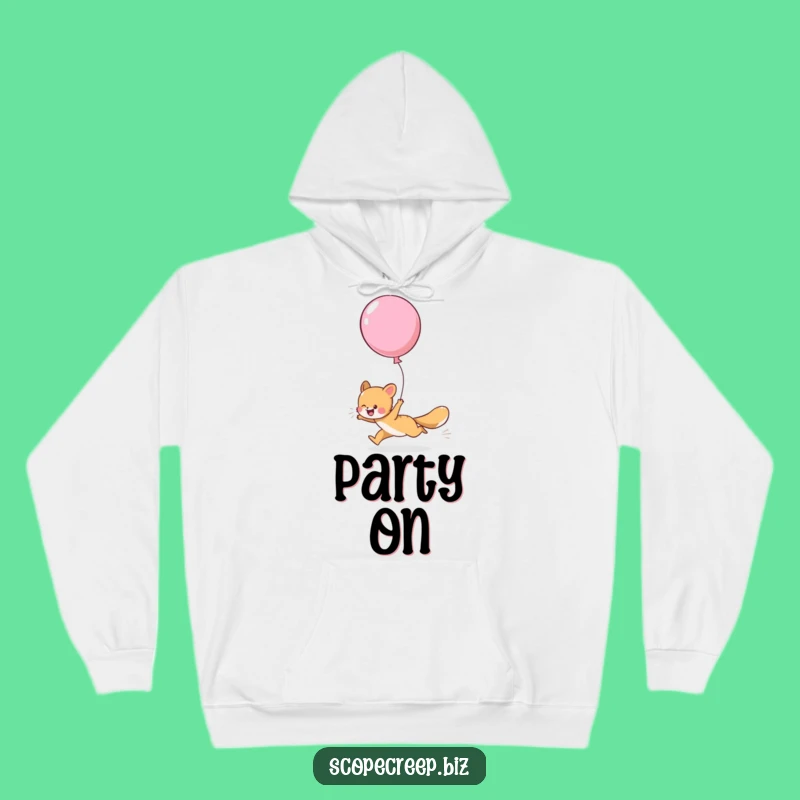 Funny Animal Balloon Joy Hoodie: Cozy & Hilarious Gift for Ultimate Fun Lovers