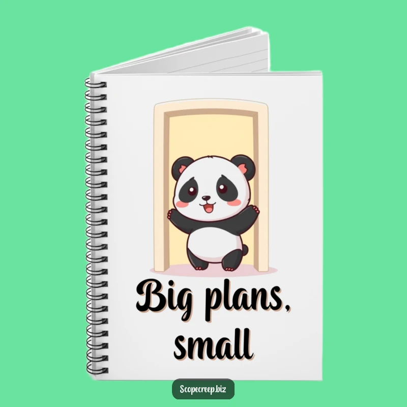 Funny Panda Goal Setting Notebook: Hilarious Journal for Big Dreams
